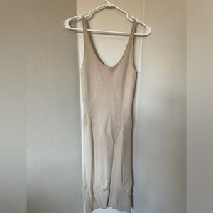 Knitted Beige Midi Dress